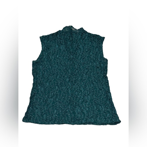 Stephen Peters Vintage Emerald Green Lace Blouse Size S EUC - Picture 3 of 3